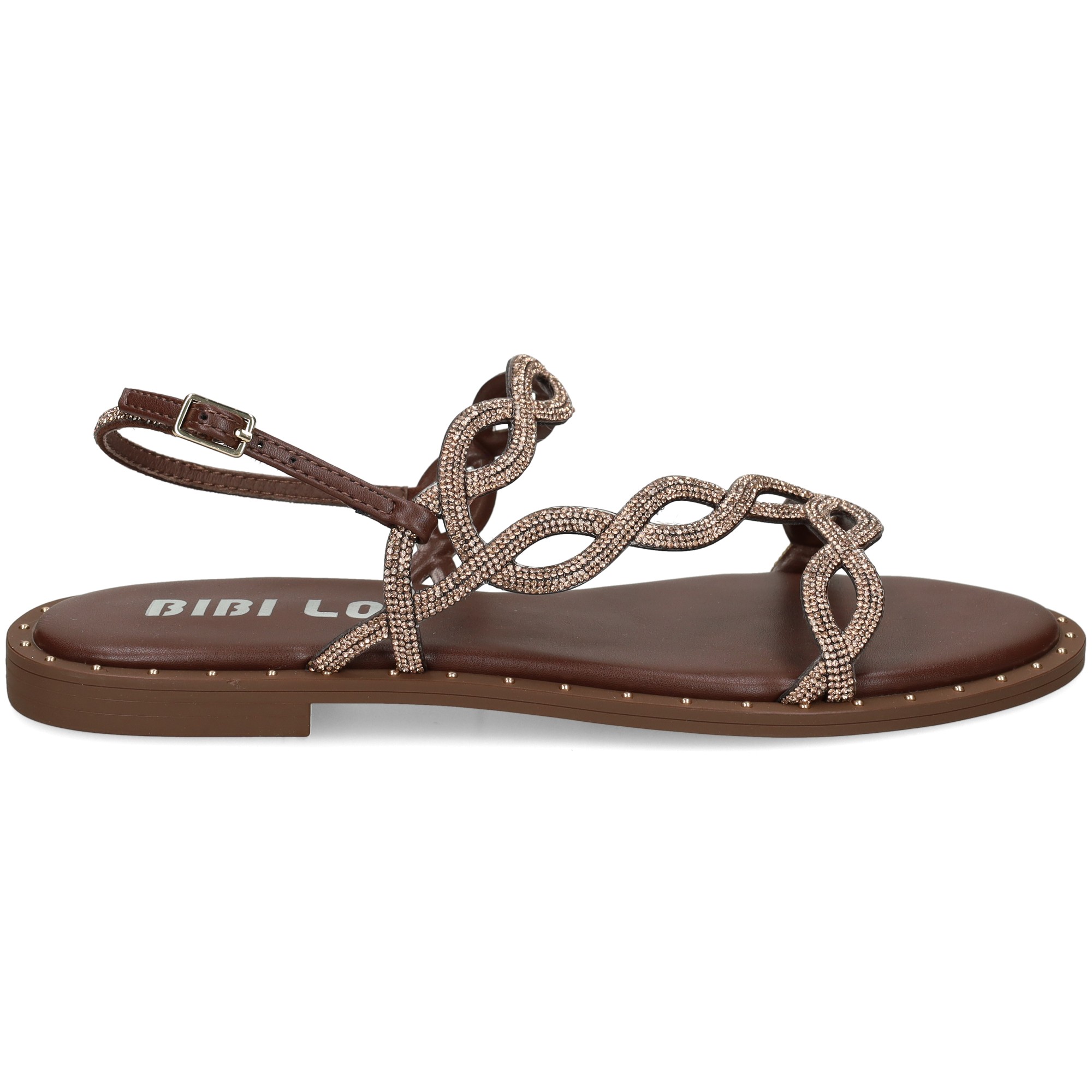 esclava-trenza-strass-marron