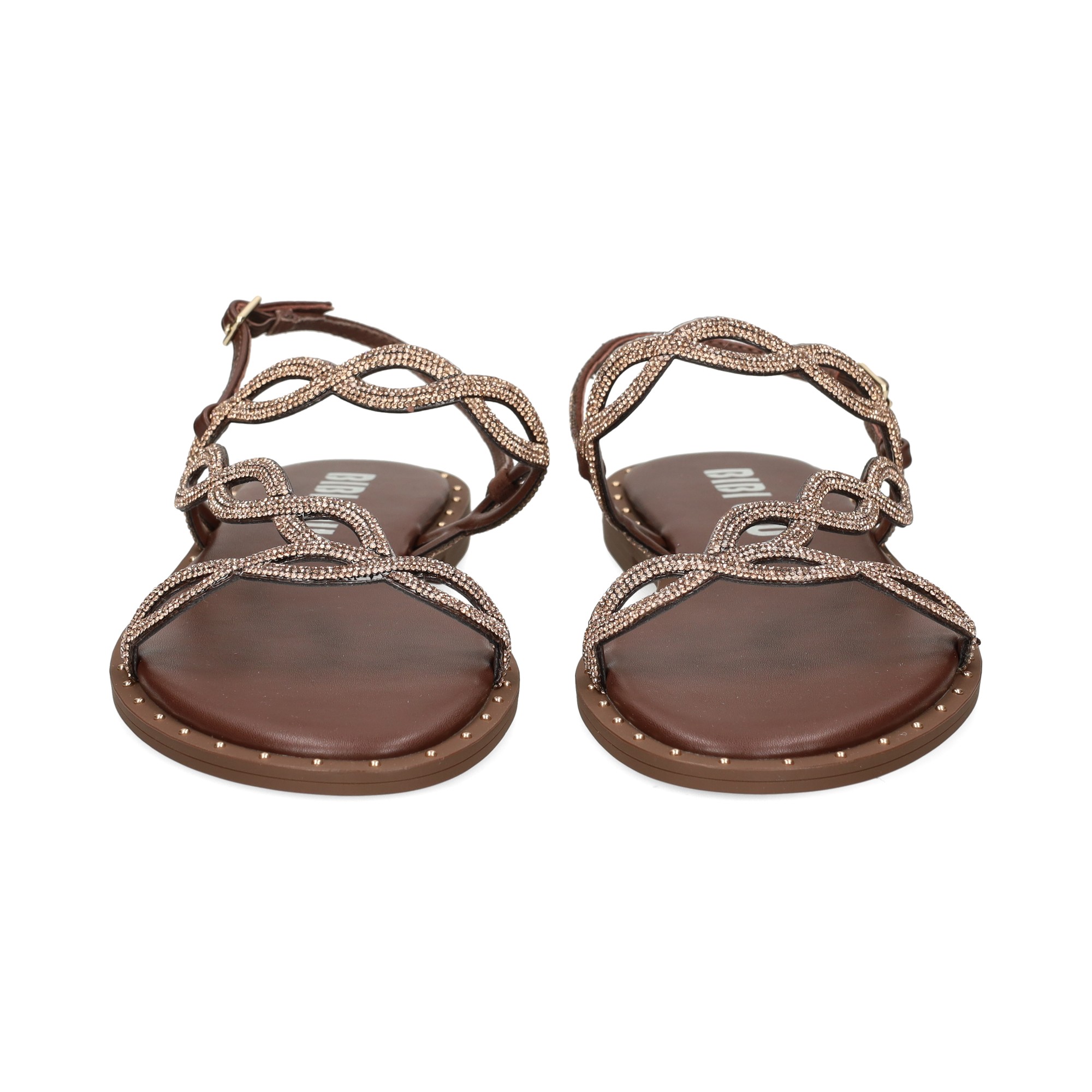 esclava-trenza-strass-marron