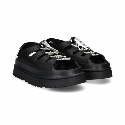 SANDALIA PLATAFORMA ACORDONADO BLK NEGRO