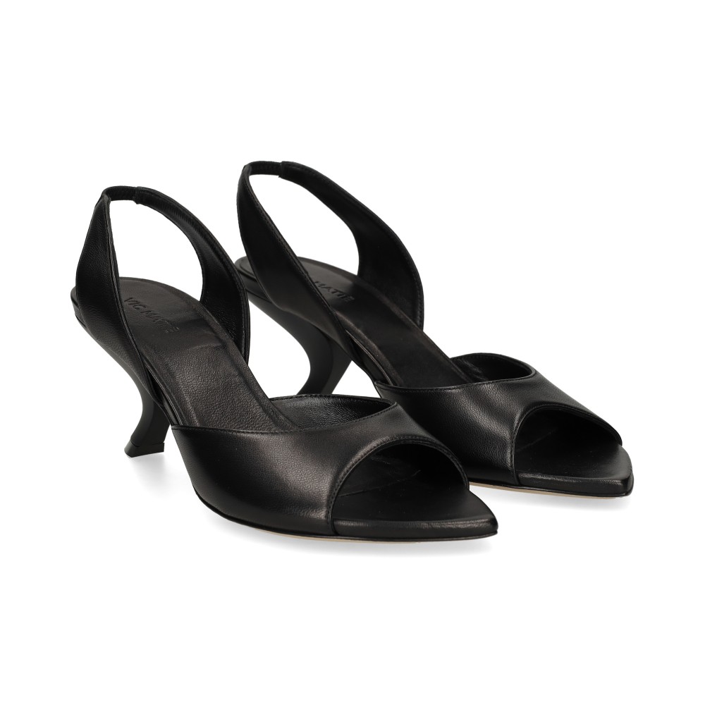 vic matie sandalias con tacon mujer - negro talla 39