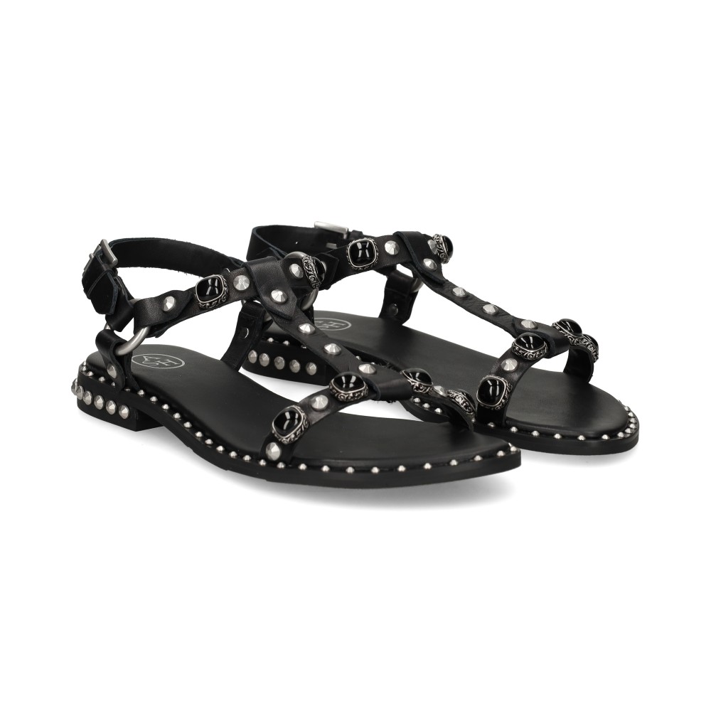 Ash Sandalias Planas Mujer - Negro Talla 36