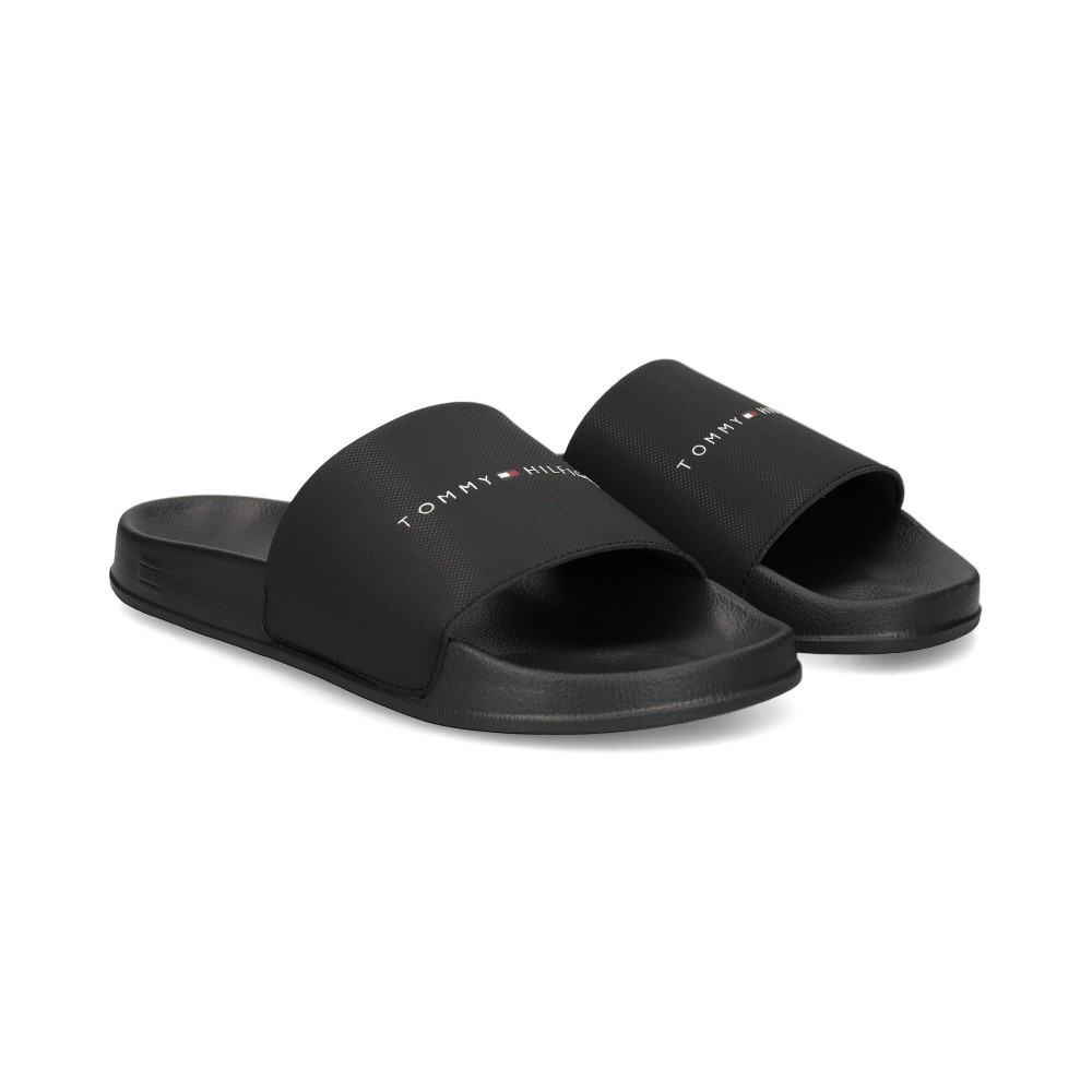 Tommy Hilfiger Sandalias Planas Mujer - Negro Talla 42