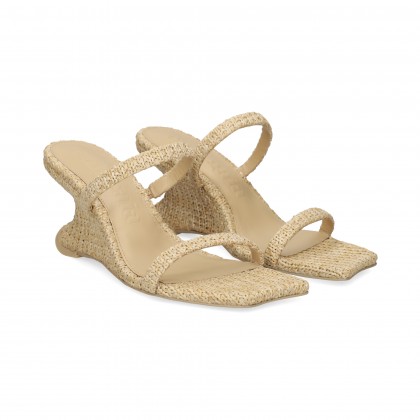 PALA 2 TIRAS RAFIA BEIGE Natural