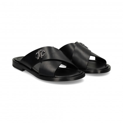 PALA CRUZADA PIEL NEGRO NERO