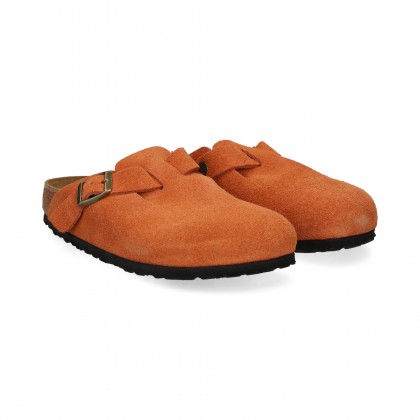 ZUECO HEBILLA ANTE NARANJA Dark Rust