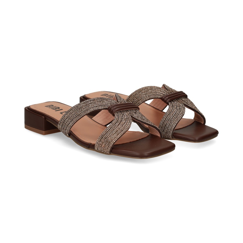 Bibi Lou Sandalias Planas Mujer - Marrón Talla 38