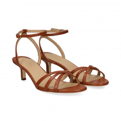 SANDALIA GILDA CUERO 001 TAN