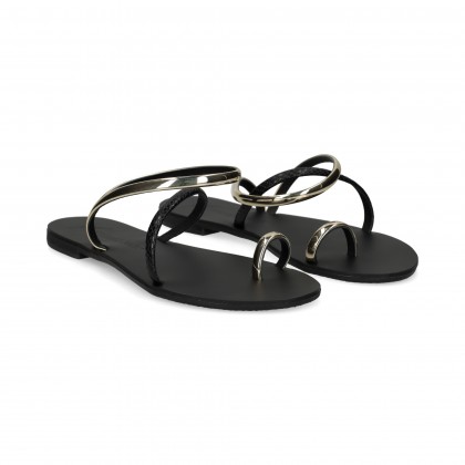 ESCLAVA TIRA EMPEINE NEGRO+ORO GOLD SCHWARZ