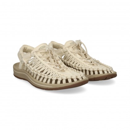 SANDALIA ENREJADA+CORDON BLANCO White Cap/Corns