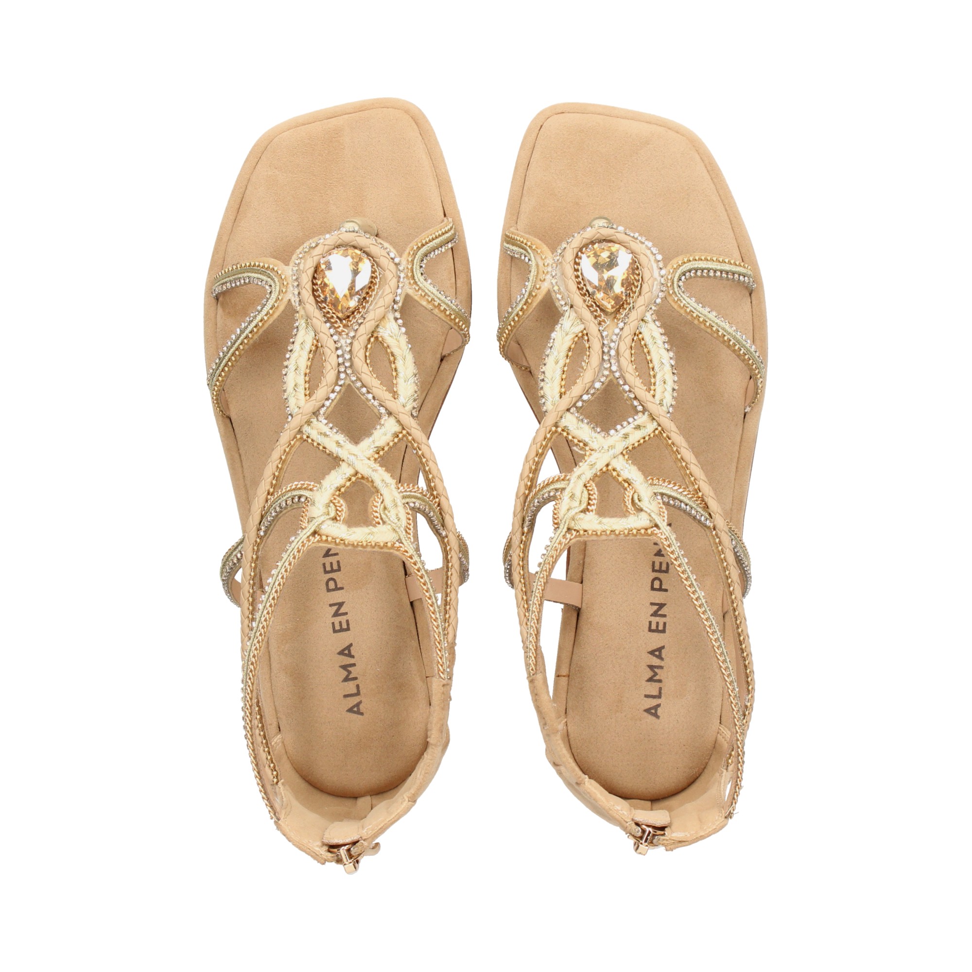 esclava-talon-alto-piedras-beige