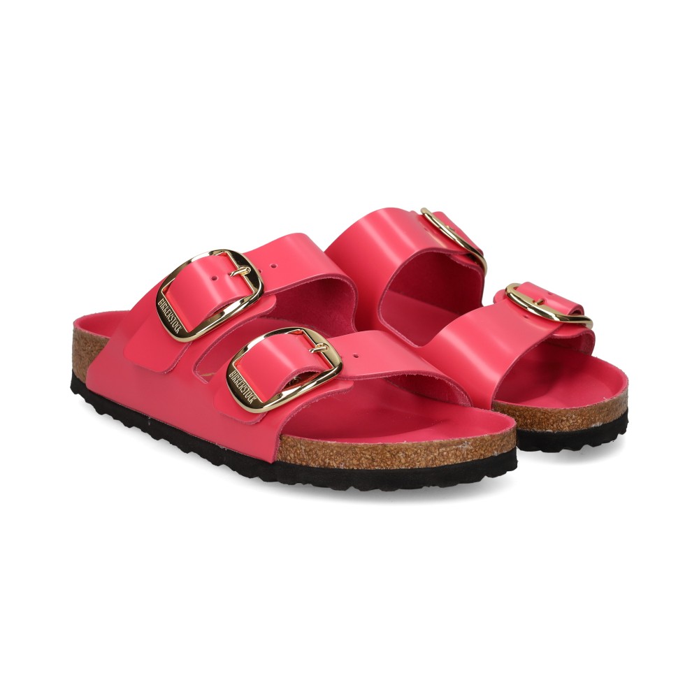 Birkenstock Arizona Big Buckle Sandalias Planas Mujer - Rosa Talla 38n