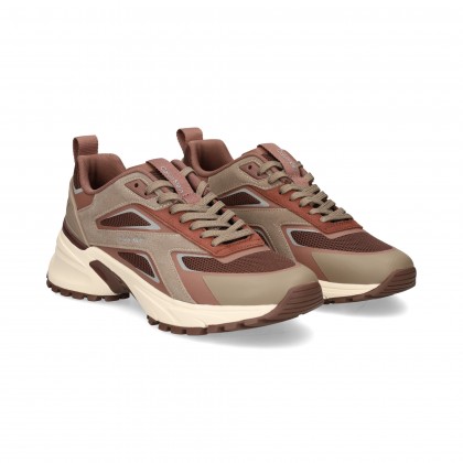 DEPORTIVO ANTE+MALLA BEIGE+MARRON 0J8 ROASTED NUT