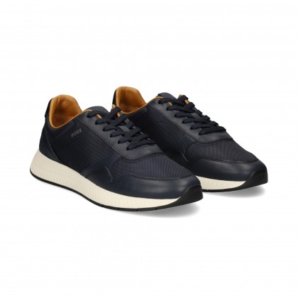 DEPORTIVO PIEL+NYLON AZUL 401 BLU LUMINO AZZURRO