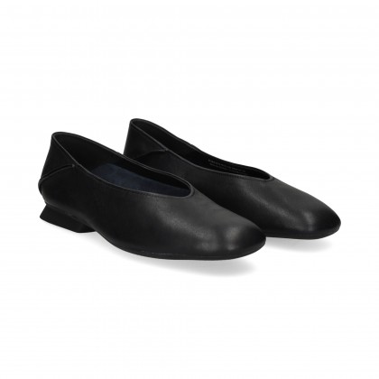 BAILARINA COSTURA TALON PIEL NEGRO 015 NERO