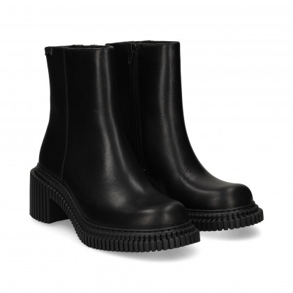 BOTIN PLATAFORMA PIEL 001 NEGRO