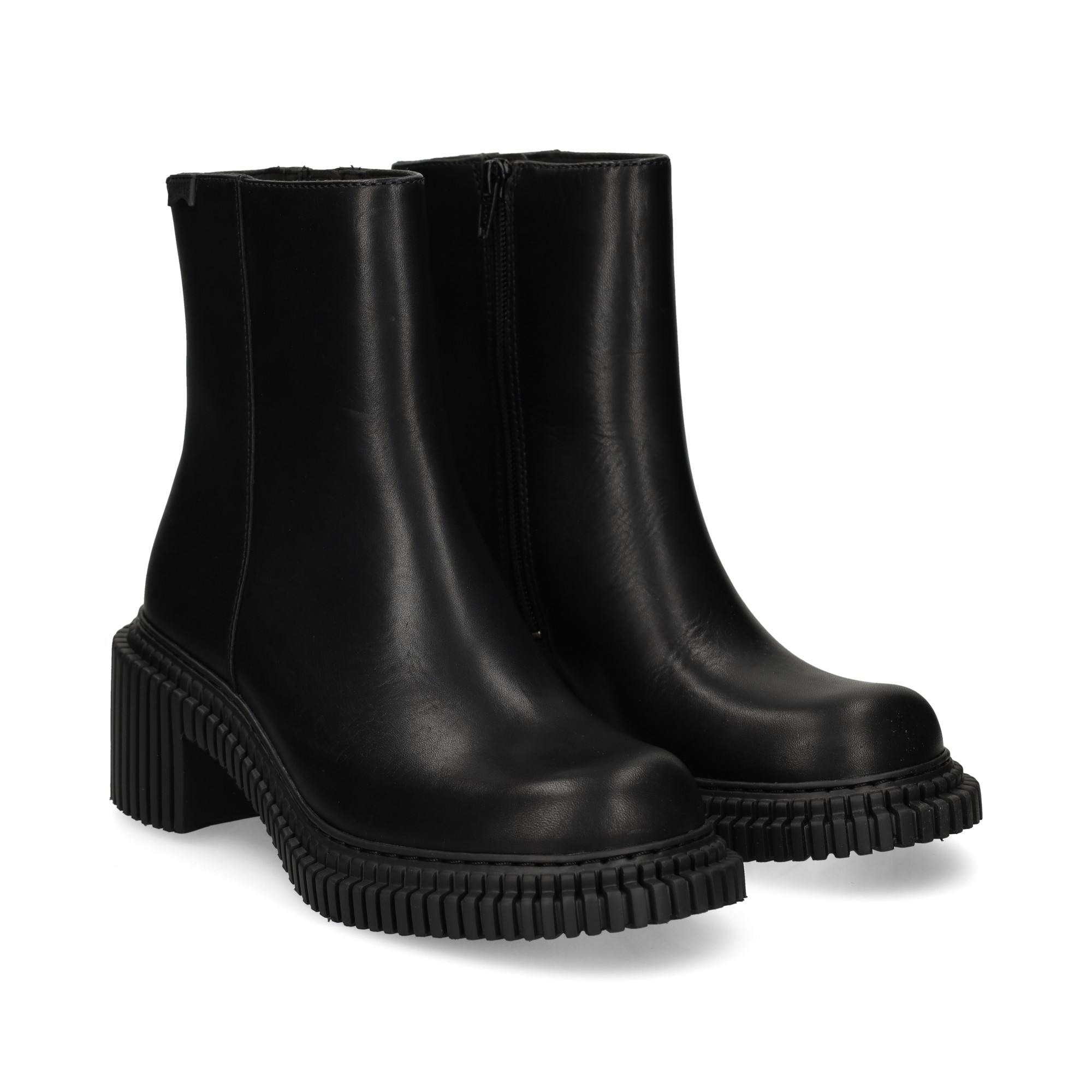 botin-plataforma-piel-negro