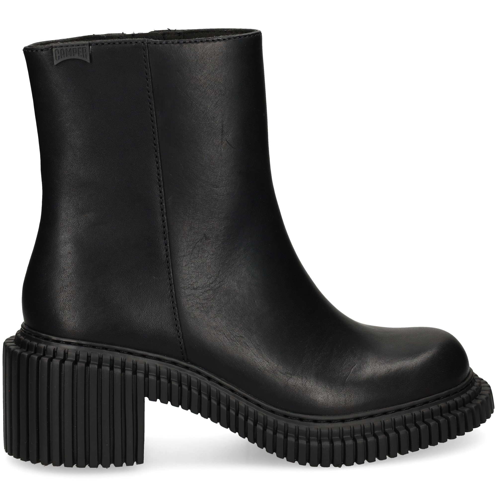 botin-plataforma-piel-negro