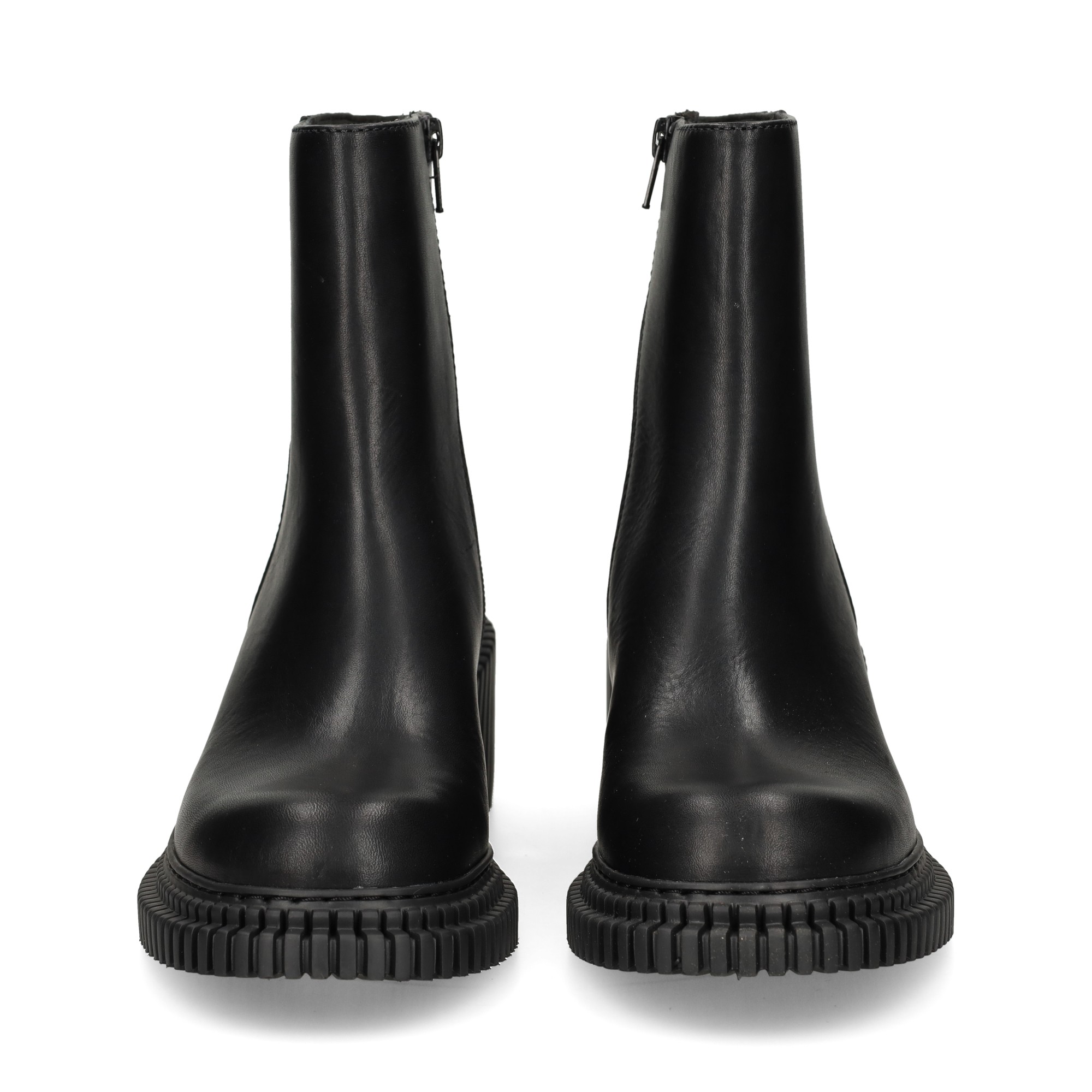 botin-plataforma-piel-negro