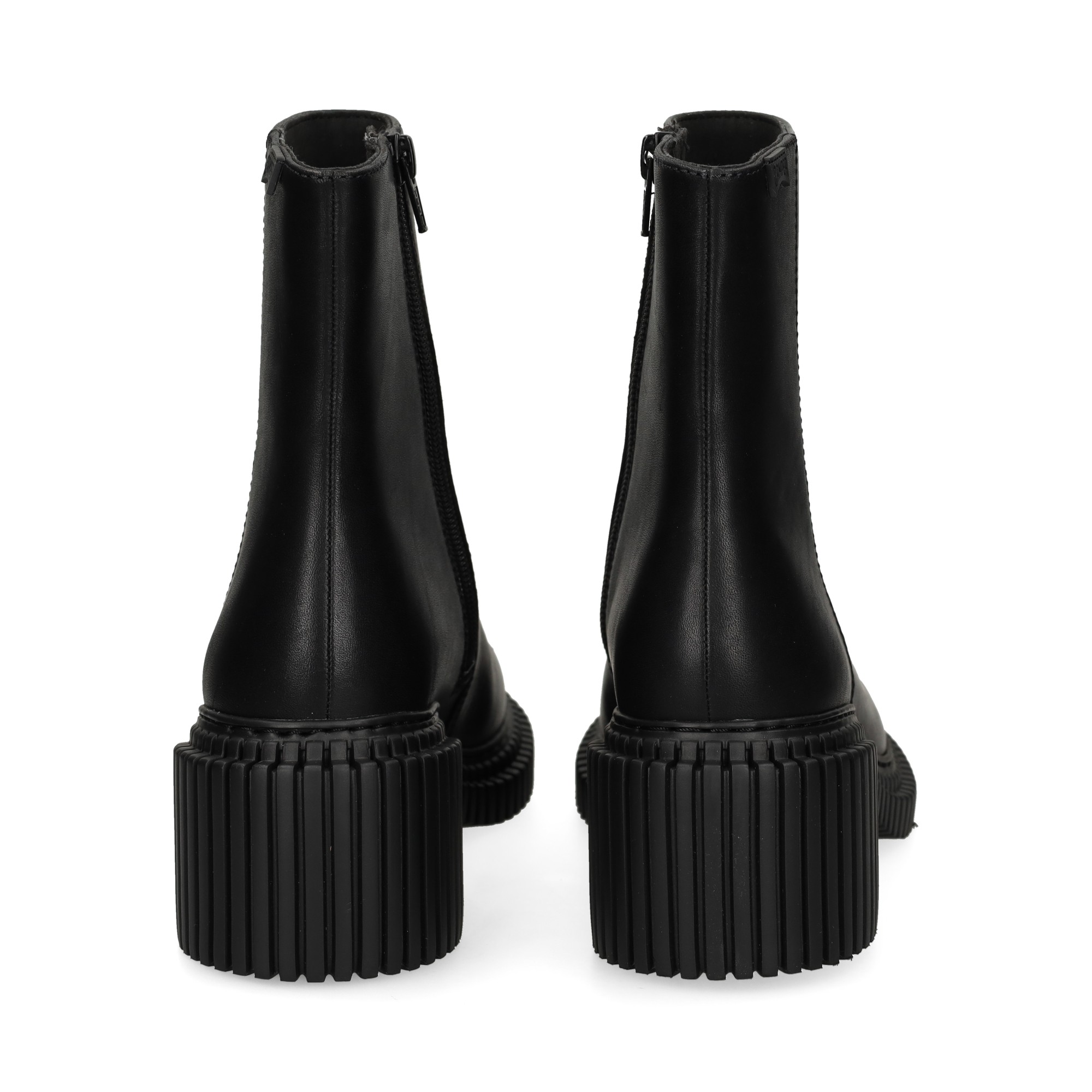 botin-plataforma-piel-negro