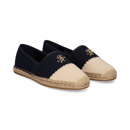 ALPARGATA CROCHET BLANCO+AZUL DW6 SPACE BLUE