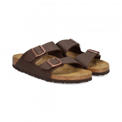 PALA 2 HEBILLAS BIRKO-FLOR MARRON FONCÉ