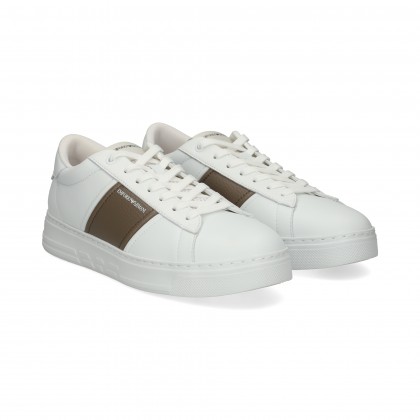 BANDA MARRON DEPORTIVO PIEL BLANCO M0465 MFA+LIGHT