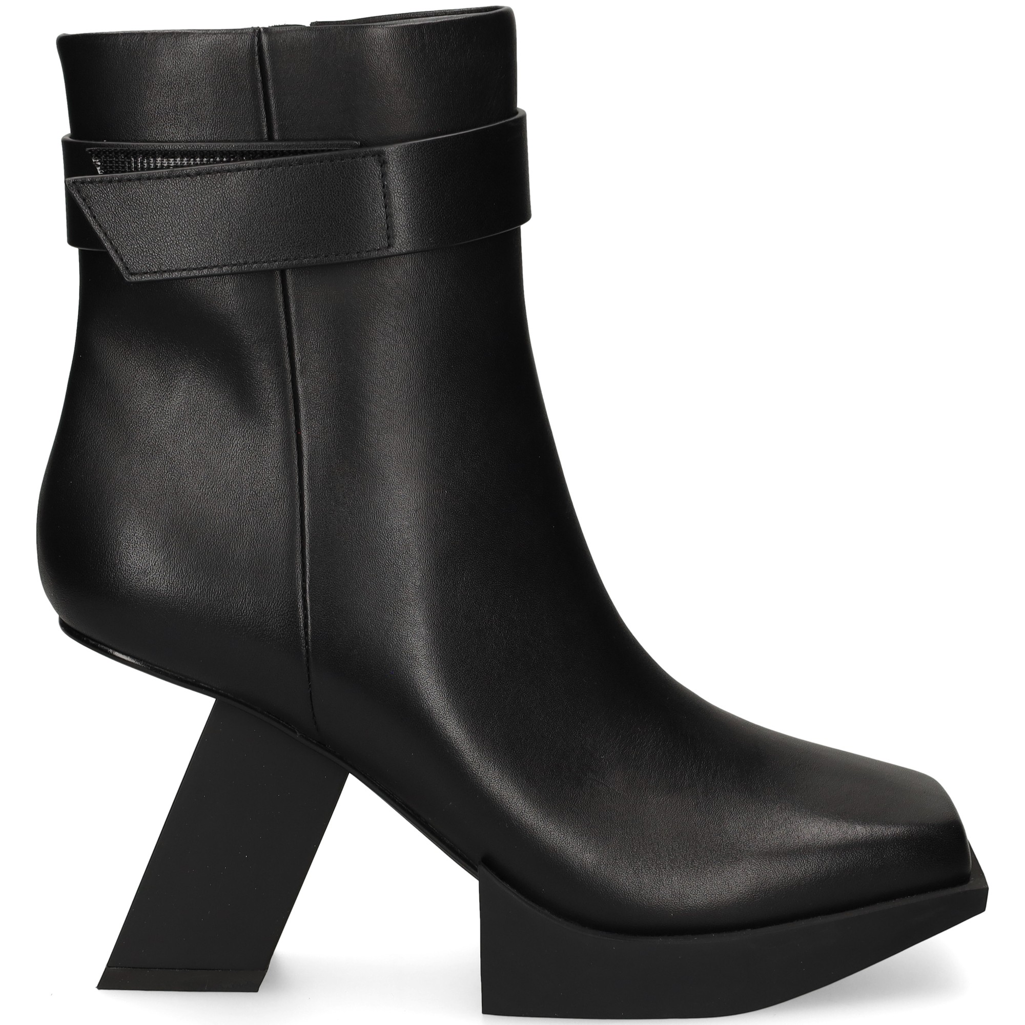 botin-plataforma-tacon-diagonal-negro