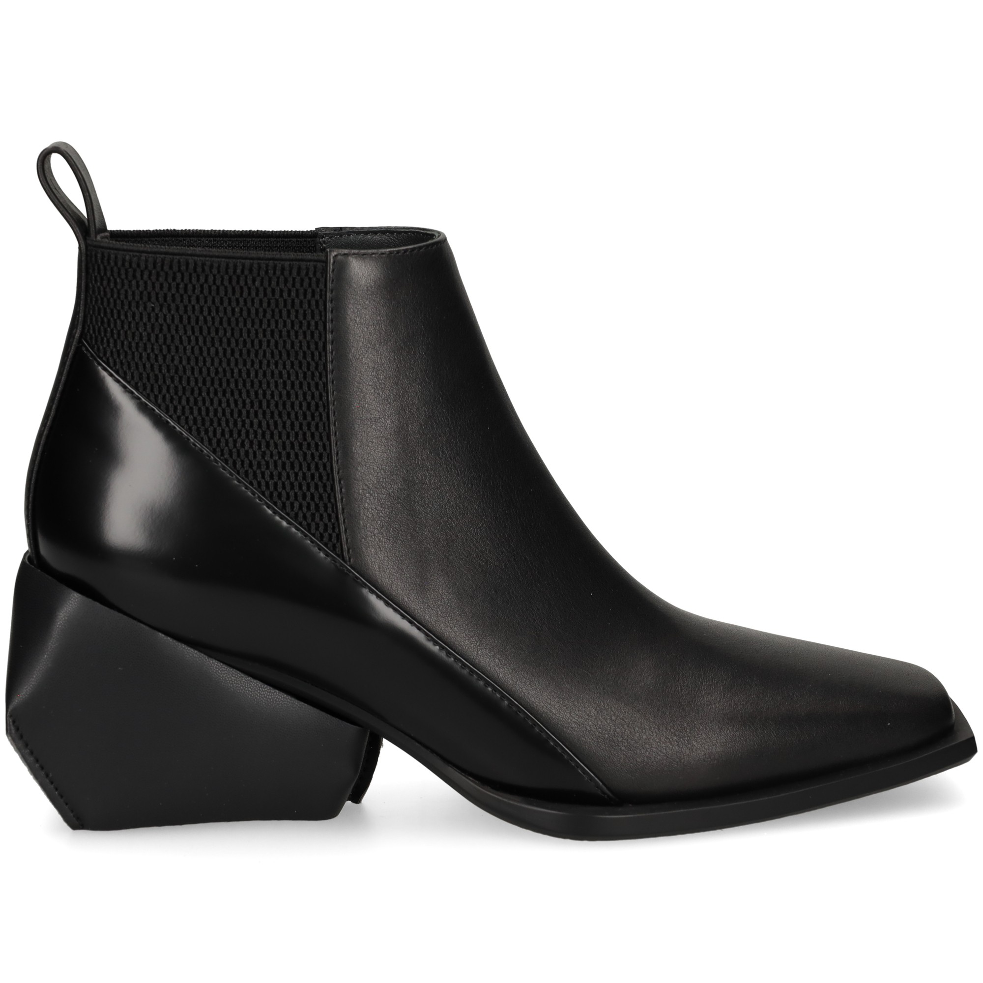 botin-tacon-geometrico-piel-negro