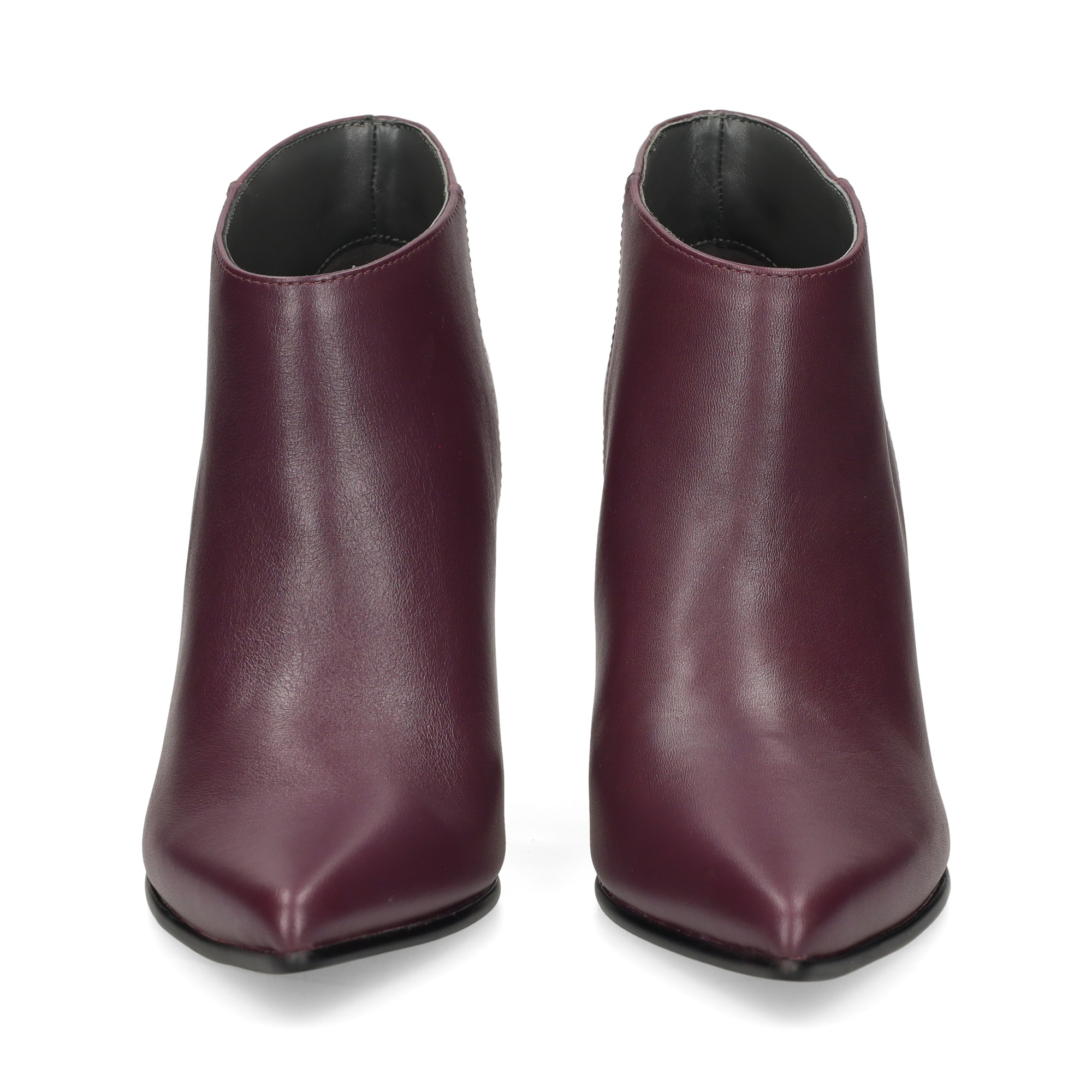 botin-tacon-metalico-piel-burdeos