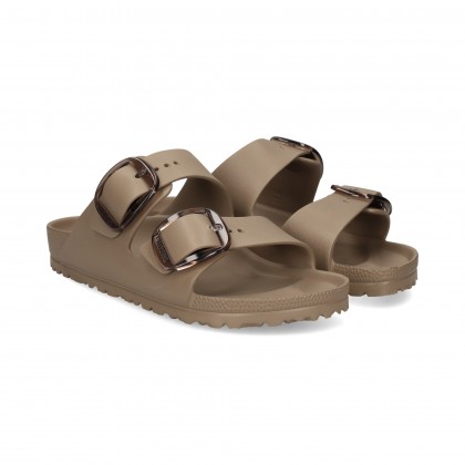 SANDALIA 2 HEBILLAS GRANDES GOMA TAUPE