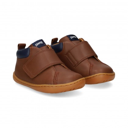 BOTIN VELCRO PIEL CUERO 004 Medium Brow