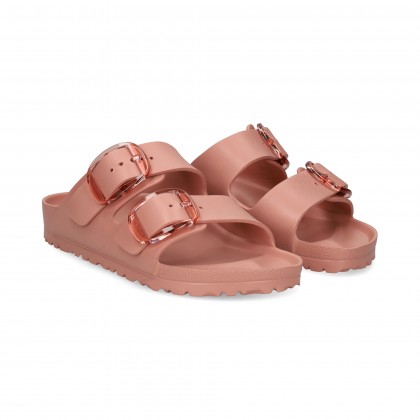 SANDALIA 2 HEBILLAS GRANDES GOMA ROSA Pink Clay