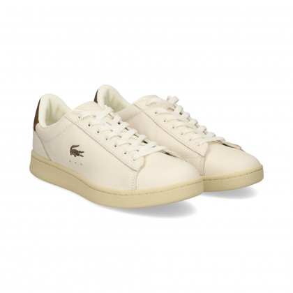 ZAPATILLA LOGO/TALON MARRON PIEL HIELO 2F5 OFF WHT/DK 