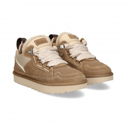DEPORTIVO ANTE BEIGE CUERO LBNZ
