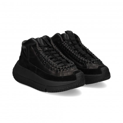 BOTIN PLATAFORMA PIEL NEGRO NOIR
