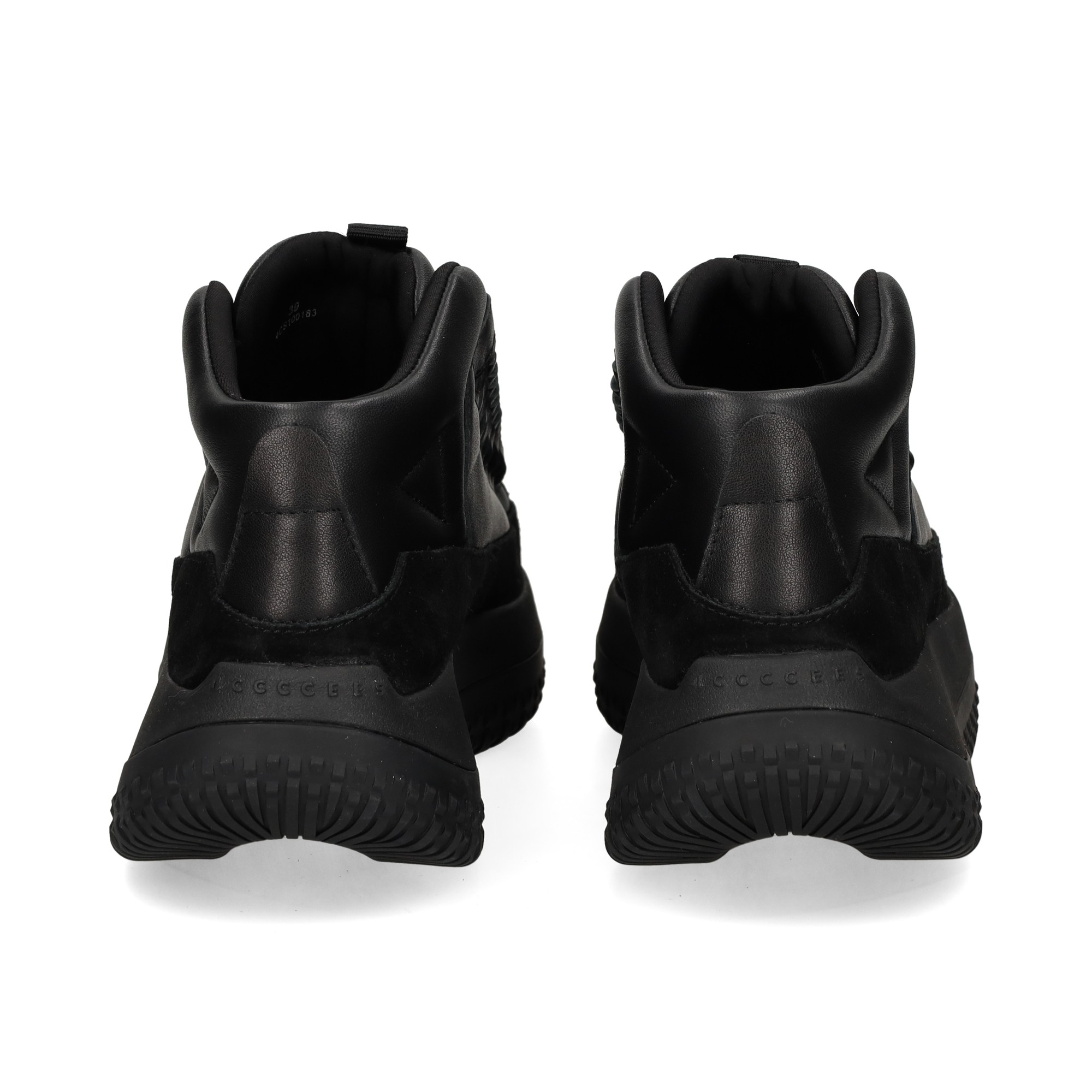 botin-plataforma-piel-negro