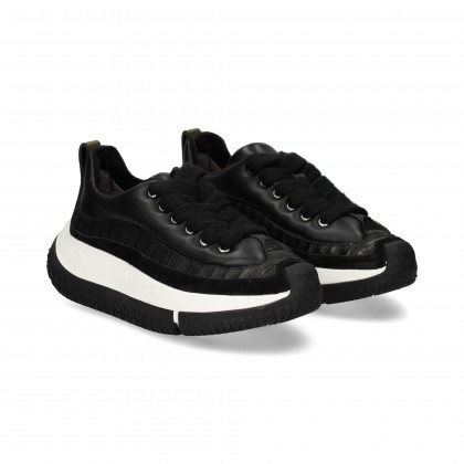 DEPORTIVO PELO PIEL NEGRO OREO
