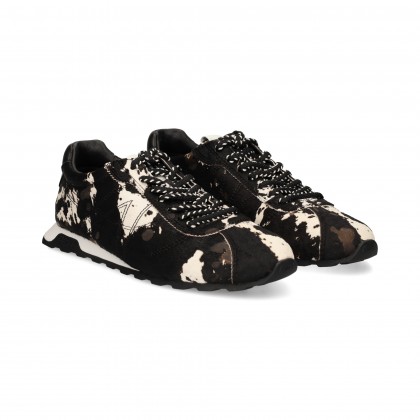 DEPORTIVO PELO PRINT VACA BLACK/WHT