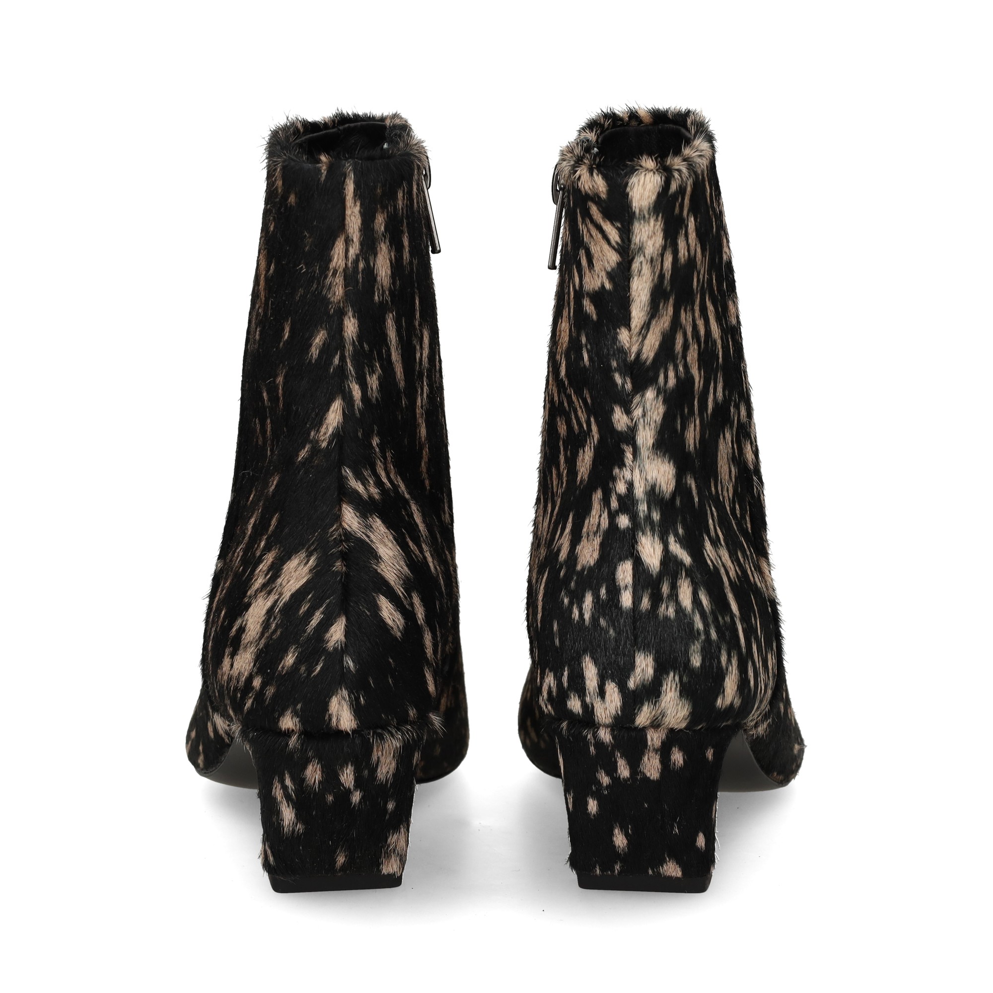 botin-tacon-pelo-negro-bronce