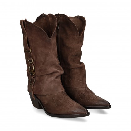 botin-cowboy-hebillas-serraje-moka