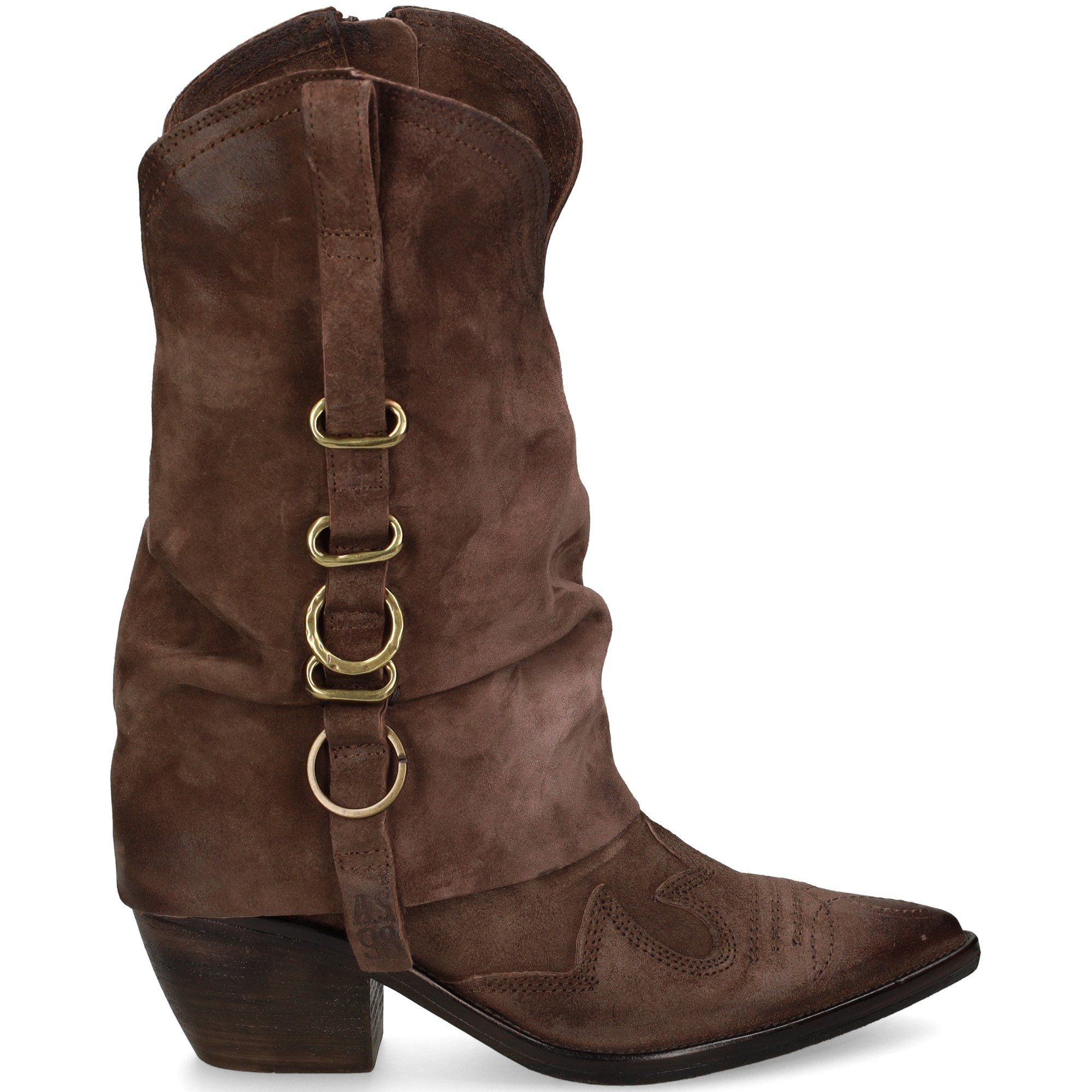 botin-cowboy-hebillas-serraje-moka