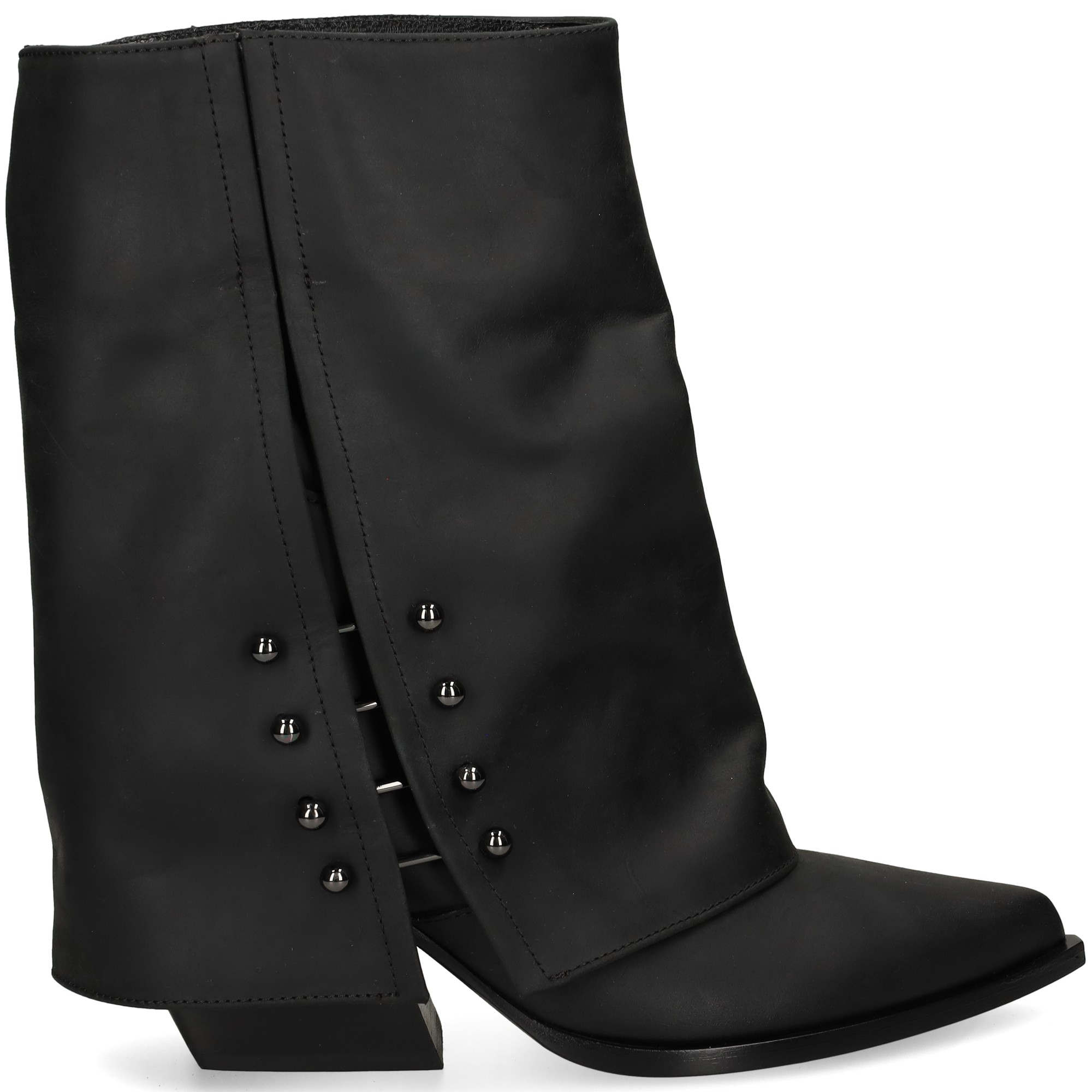 botin-pircing-lados-piel-engrasada-negro