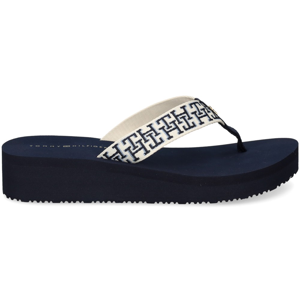 Tommy Hilfiger Chanclas de cuña FW0FW09696-DW6 – imagen 2