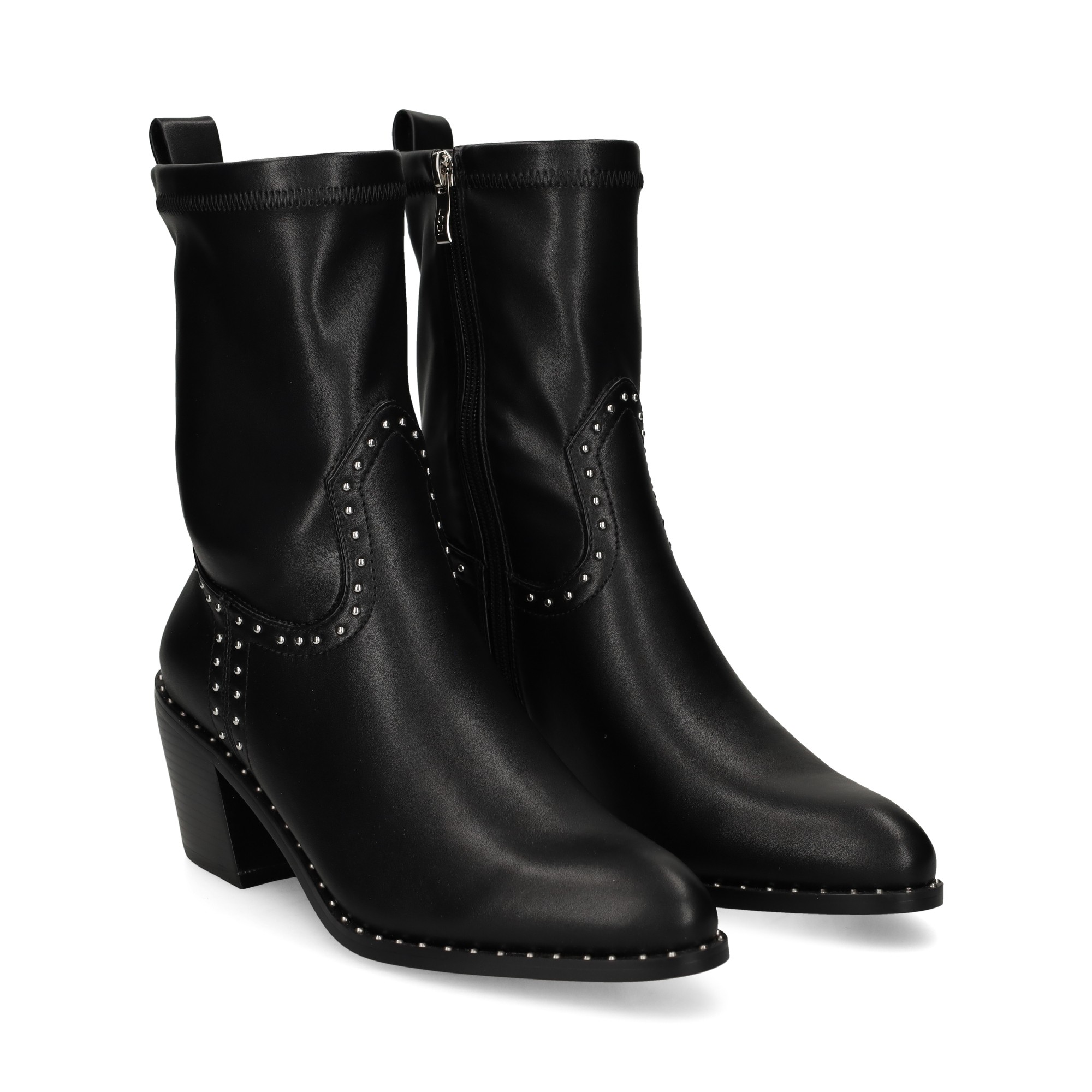 botin-tachuelas-napa-elastica-negro