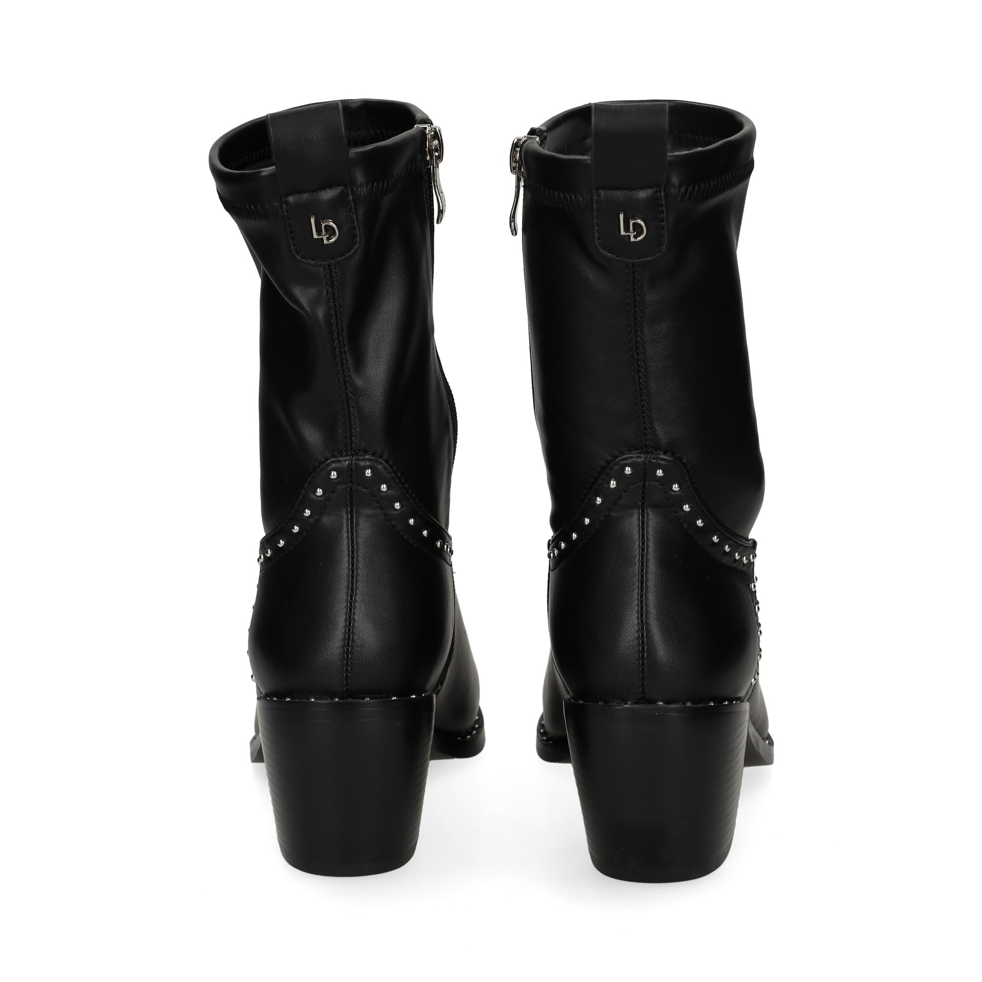 botin-tachuelas-napa-elastica-negro