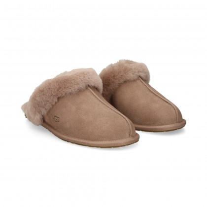 UGG Pantufla Pelo Ante Gris Crbo