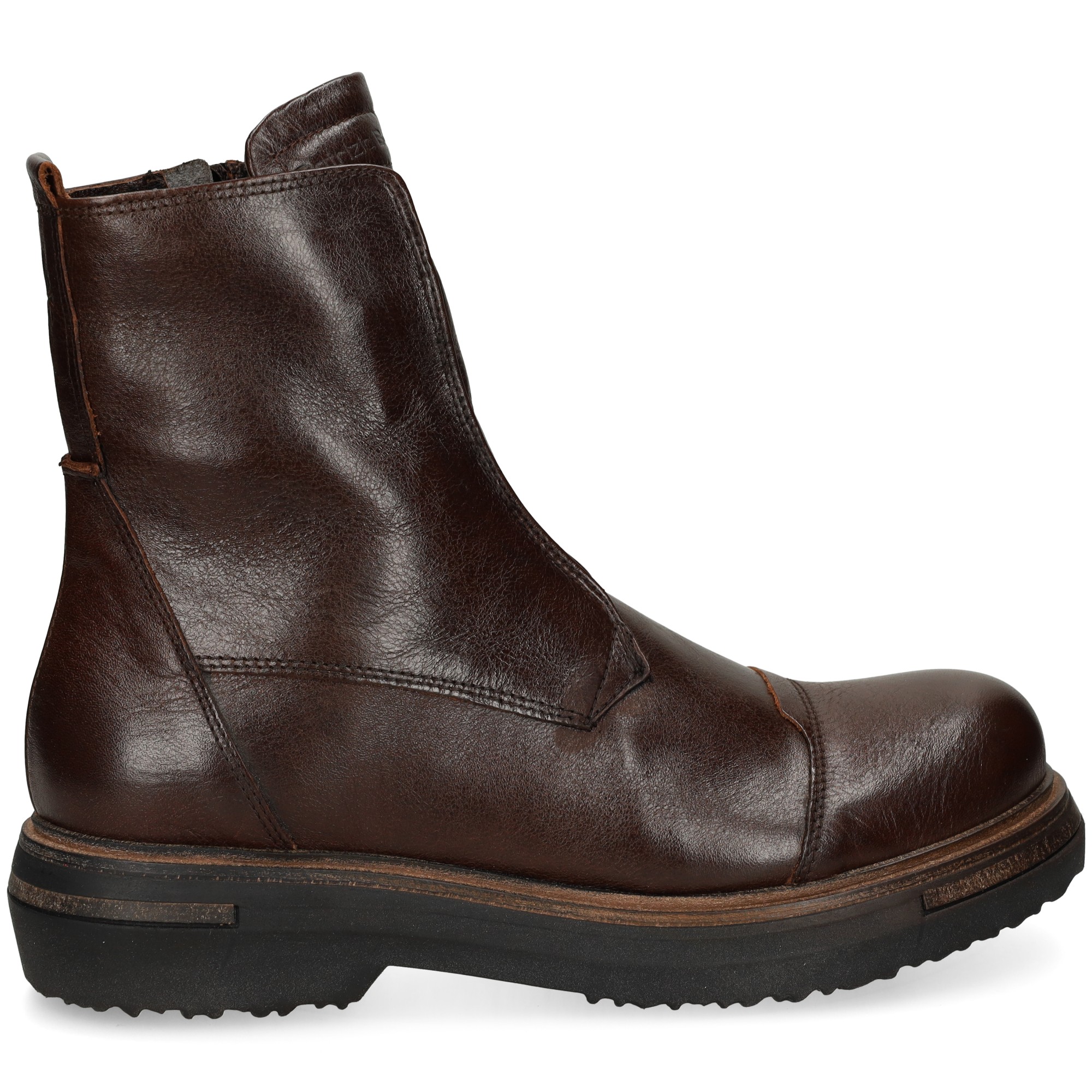 bota-sin-cordon-marron-negro