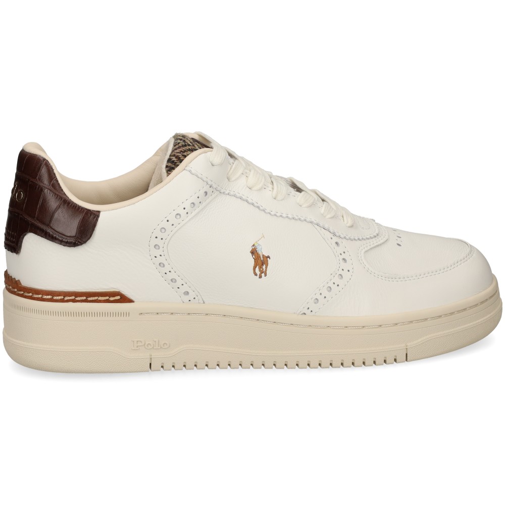 Polo Ralph Lauren MASTR CT BRO-SK-LTL Zapatillas Hombre - Blanco Talla 10 – imagen 2