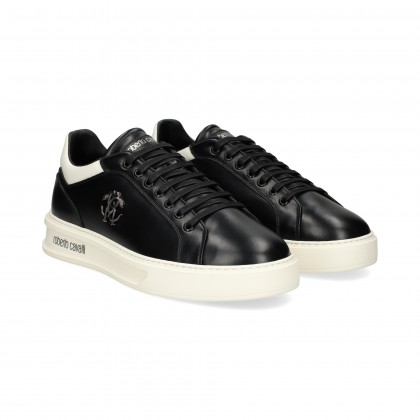 DEPORTIVO GOMA BLANCA PIEL NEGRO SCHWARZ