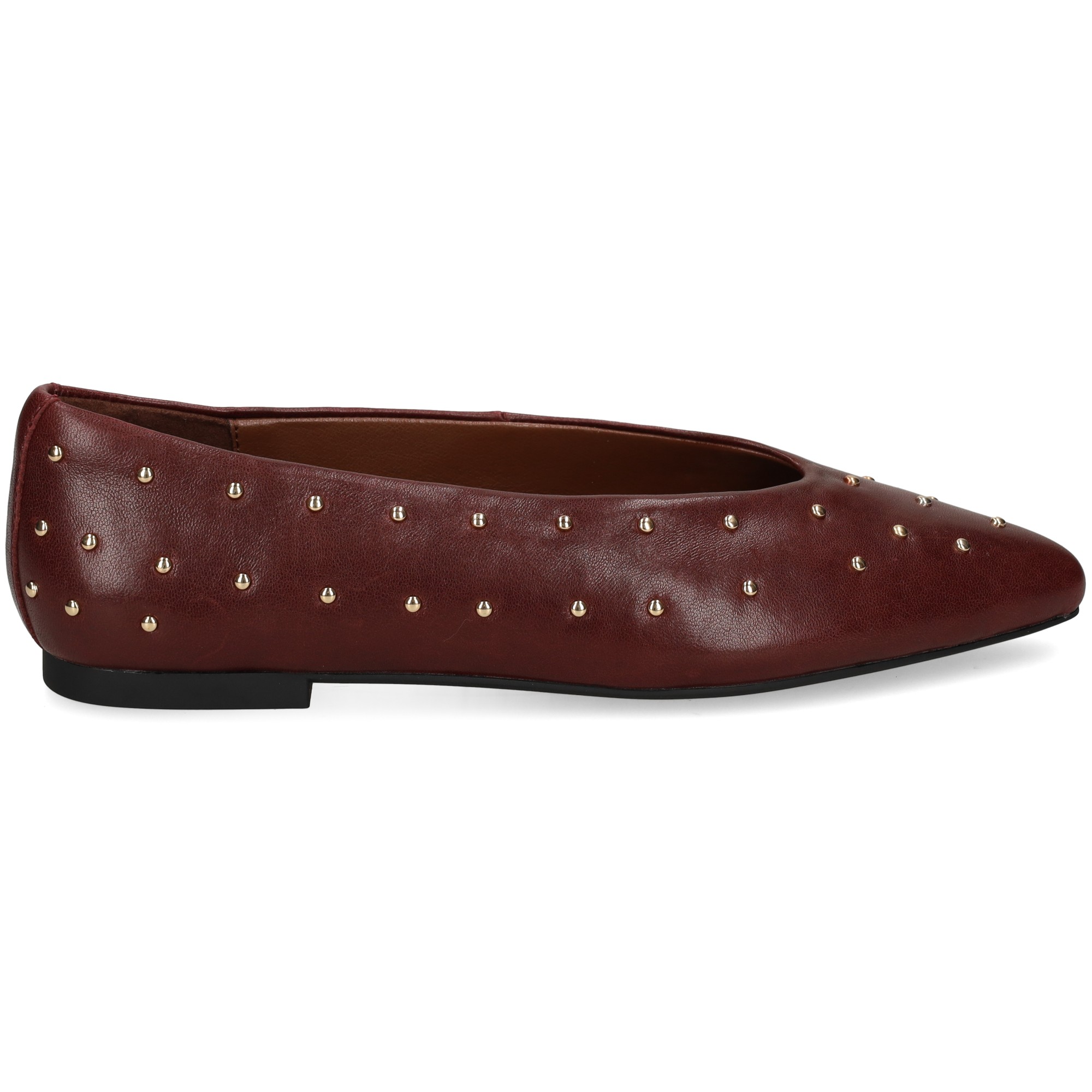bailarina-tachas-piel-burdeos